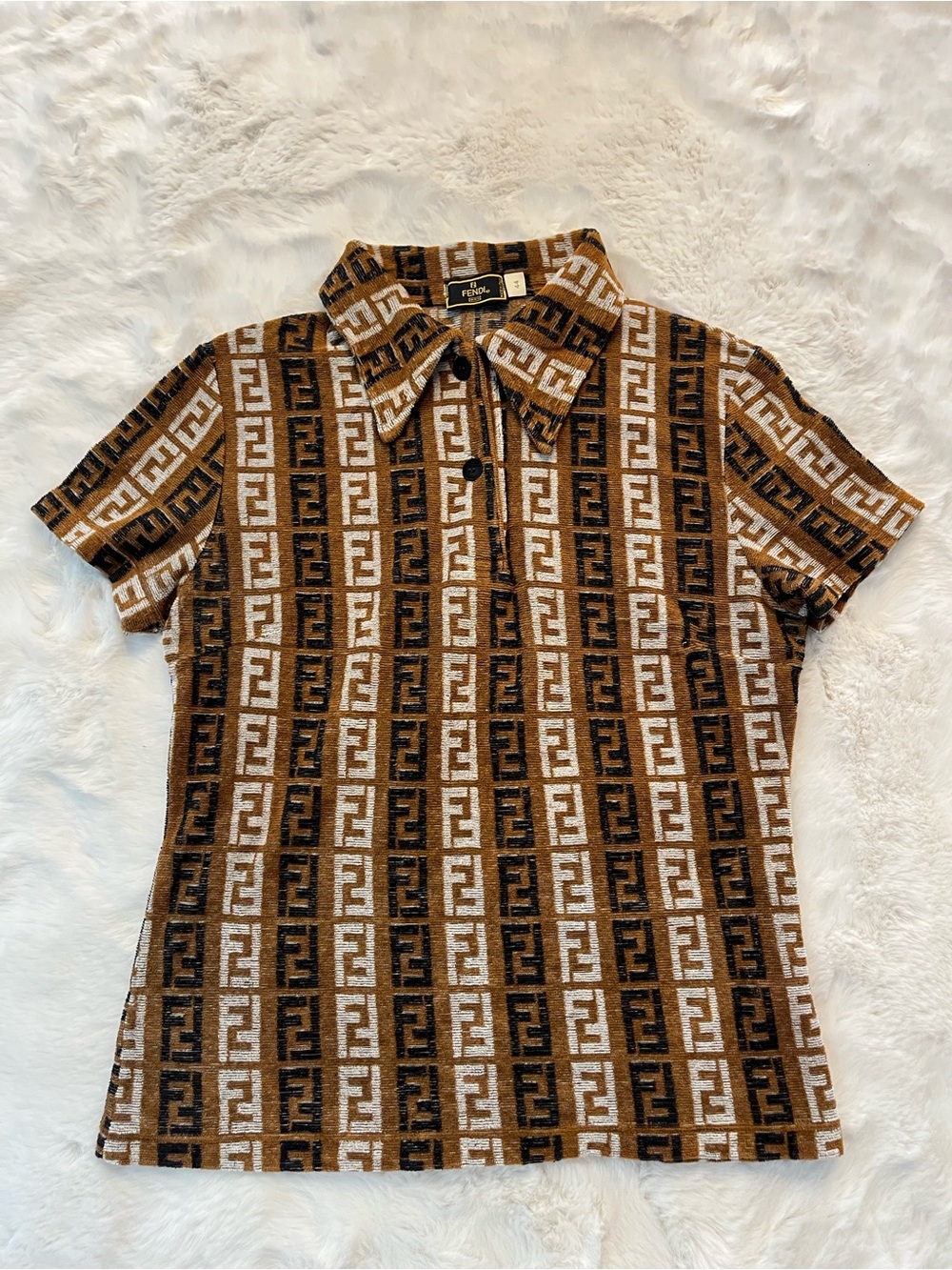 FENDI Monogram Polo Shirt (FINAL SALE) - Picture 5 of 7